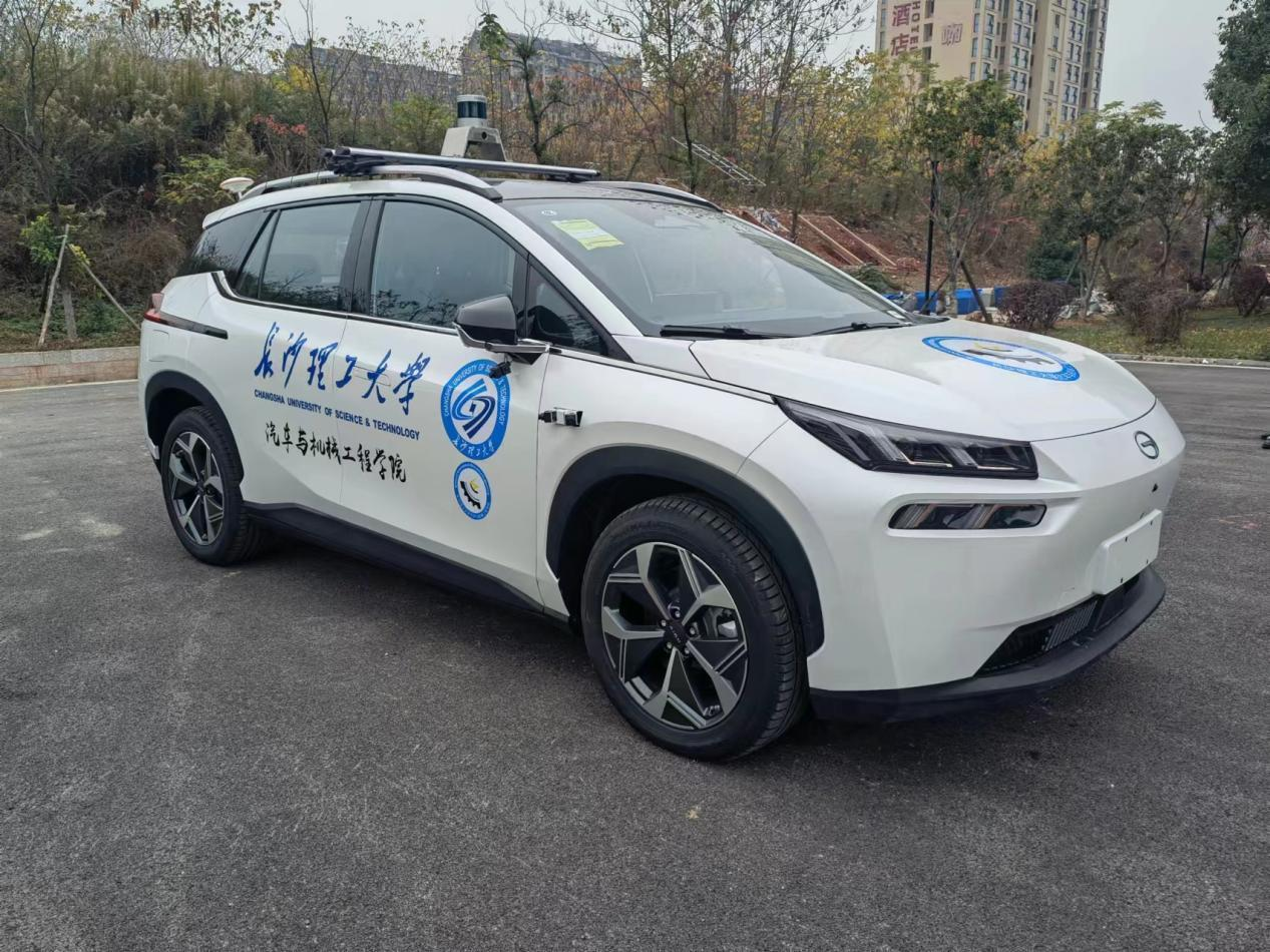 Photograph of the AION Y test car